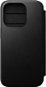 Nomad Modern Folio iPhone 15 Pro fekete bőr tok - Mobiltelefon tok