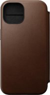 Nomad Modern Leather Folio Brown iPhone 15 - Puzdro na mobil