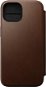 Nomad Modern Leather Folio Brown iPhone 15 - Phone Case