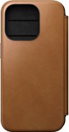 Nomad Modern Leather Folio English Tan iPhone 15 Pro - Phone Case