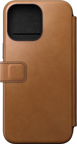 Nomad Modern Leather Folio English Tan iPhone 15 Pro Max - Phone