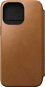 Nomad Modern Leather Folio English Tan iPhone 15 Pro Max - Puzdro na mobil