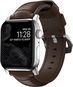 Nomad Traditional Band Silver/Brown AW Ultra 2/1 (49mm) 9/8/7 (45mm)/6/SE/5/4 (44mm)/3/2/1 (42mm) - Řemínek