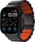 Smartwatch-Armband Nomad Stratos Band AW 45 / 46 / 49 mm Black Titanium Ultra Orange FKM - Řemínek