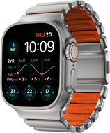 Nomad Stratos Band AW 45/46/49mm Natural Titanium Ultra Orange FKM - Watch Strap