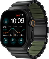 Nomad Stratos Band AW 45mm/46mm/49mm Black Titanium Forest Green - Watch Strap