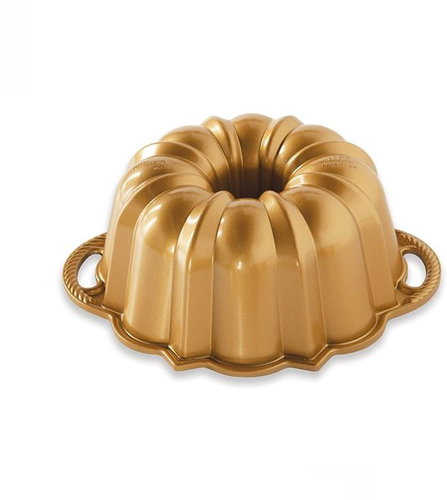 Nordic Ware Anniversary Bundtlette 6 Small Moulds, Gold - Baking Mould - Main image