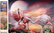 Norimpex Pink flamingos 30 × 40 cm - Diamond Painting