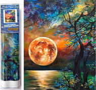 Norimpex Colourful full moon over the lake 30 × 40 cm - Diamond Painting