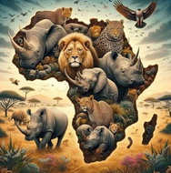 Norimpex Africa 30 × 40 cm - Diamond Painting