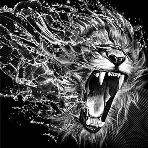 Norimpex Roar of the Beast 30 × 40 cm - Diamond Painting - Main image