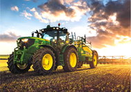 Norimpex John Deere tractor in the field 30 × 40 cm - Diamond Painting