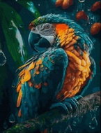 Norimpex Parrot 30 × 40 cm - Diamond Painting