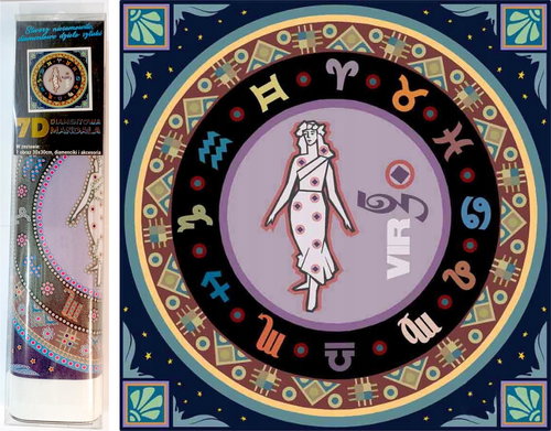 Norimpex 7D Zodiac sign Virgo 30 × 30 cm - Diamond Painting - Main image