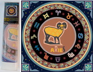 Norimpex 7D Zodiac sign Aries 30 × 30 cm - Diamond Painting