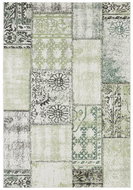 NORTHRUGS  Kusový koberec Beach 103846 Green / Cream / Black – 200 × 290 - Koberec