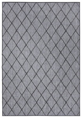 NORTHRUGS  Kusový koberec Twin-Wendeteppiche 105456 Night Silver  - Koberec - Main image