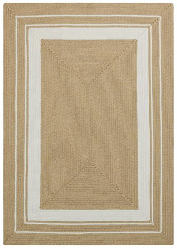 NORTHRUGS Piece carpet Braided 105556 Creme Beige - 80 × 200 - Carpet - Main image