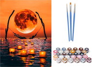 Norimpex Moon over the lake, canvas on frame 40 × 50 cm - Painting by Numbers