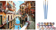 Norimpex Bridge in Venice, canvas on frame 40 × 50 cm - Painting by Numbers