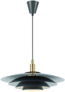 NORDLUX Bretagne chandelier in Nordic design, 380 × 170 mm, G9, 25 W, grey - Chandelier