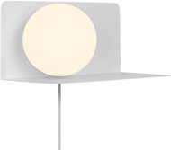 NORDLUX Wall lamp with shelf Lilibeth, 150 × 160 mm, E14, white - Wall Lamp