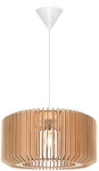 Nordlux Asti dřevěný lustr s lamelami, 500 × 250 mm, 40 W, hnědý - Lustr