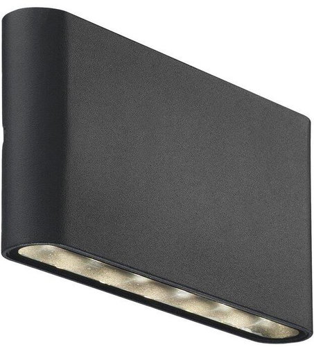 Nordlux Kinver outdoor LED wall light, 10 W, 990 lm, 3000 K, black - Wall Lamp - Main image