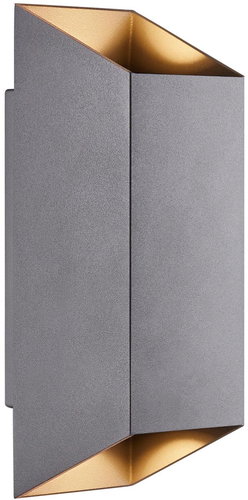 Nordlux LED outdoor wall light Nico Square IP54, 235 × 80 mm, GU10, 35 W, anthracite - Wall Lamp - Main image