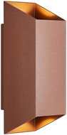 Nordlux LED outdoor wall light Nico Square IP54, 235 × 80 mm, GU10, 35 W, rusty - Wall Lamp