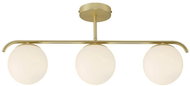 Nordlux Luminaire Grant with brass elements, 292 × 693 mm, E14, opal, brass - Ceiling Light