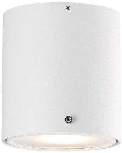 Nordlux Cylindrical metal ceiling luminaire IP44 S4, 100 × 110 mm, white - Ceiling Light - Main image