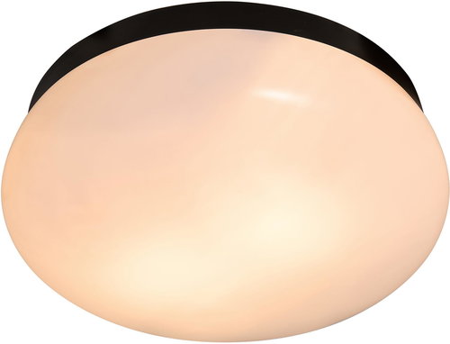 Nordlux Ceiling dimmable LED light Foam IP44, 340 × 120 mm, 2 × E27, black - Ceiling Light - Main image