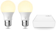 NORDLUX Starter Pack with 2 pcs LED E27 and Smart Light Bridge - Smart Lighting Set