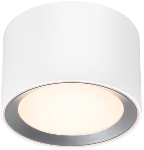 NORDLUX Smart LED light Landon IP44, 125 × 82 mm, 8 W, LED, 700 lm, white - Ceiling Light - Main image