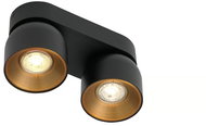 NORDLUX Tiltable LED ceiling light Pitcher, 100 × 240 mm, GU10, 2 × 10 W, black - Spot Lighting