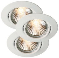 NORDLUX Set of 3 LED spotlights Triton, diameter 90mm, 3 × 3 W, white - Spot Lighting