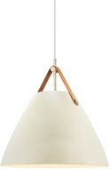 NORDLUX Design chandelier with leather strap Strap, diameter 270 × 270 mm, 40 W, white - Chandelier