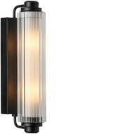 NORDLUX Ribbed luminaire Nimal IP44 Art Deco, black - Wall Lamp