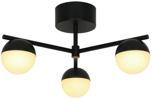 NORDLUX Contina luminaire, black - Ceiling Light - Main image