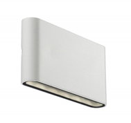 NORDLUX Outdoor wall light Kinver IP54, LED, 175 × 90 × 30 mm, 2 × 6 W, 350 lm, 3000 K, white - Garden Lighting