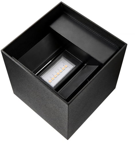 NORDLUX Outdoor wall light Milda Kubi IP44, black - Garden Lighting - Main image