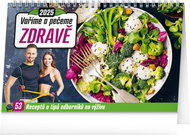 NOTIQUE Table calendar Cook and bake healthy 2025, 23,1 × 14,5 cm - Desk Calendar