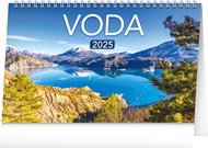 NOTIQUE Table calendar Water CZ/SK 2025, 23,1 × 14,5 cm - Desk Calendar