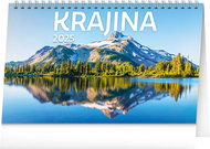 NOTIQUE Table calendar Landscape CZ/SK 2025, 23,1 × 14,5 cm - Desk Calendar