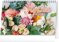 NOTIQUE Table calendar Bouquet CZ/SK 2025, 23,1 × 14,5 cm - Desk Calendar