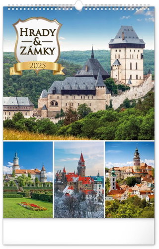 NOTIQUE Wall calendar Castles and palaces 2025, 33 × 46 cm - Wall Calendar - Main image