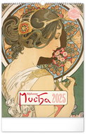 NOTIQUE Wall calendar Alfons Mucha 2025, 33 × 46 cm - Wall Calendar
