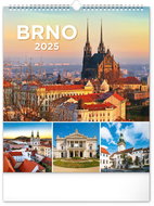NOTIQUE Wall calendar Brno 2025, 30 × 34 cm - Wall Calendar