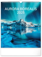 NOTIQUE Wall calendar Aurora Borealis 2025, 30 × 34 cm - Wall Calendar